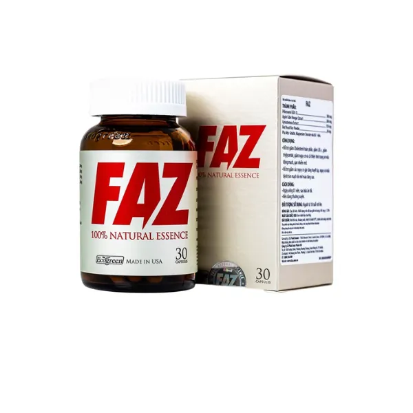 Viên uống FAZ Ecogreen hỗ trợ giảm cholesterol toàn phần, giảm LDL-c