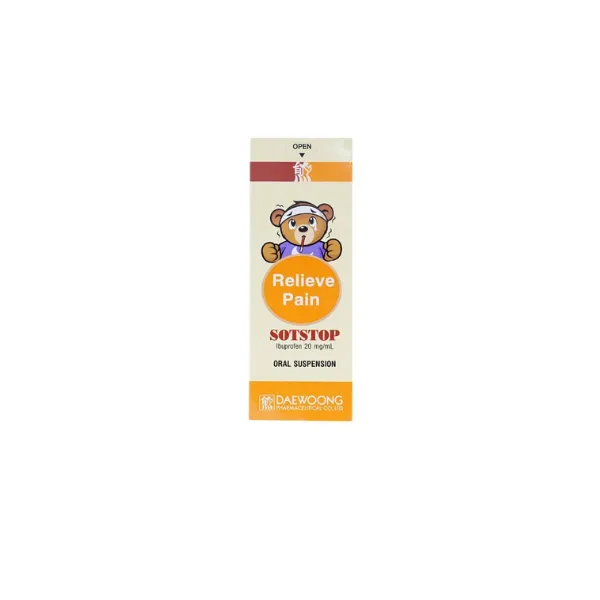Siro Sotstop Daewoong điều trị giảm đau, hạ sốt, kháng viêm (100ml)
