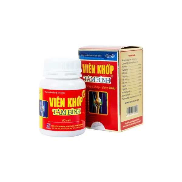 Viên khớp Tâm Bình hỗ trợ giảm các triệu chứng của thoái hóa khớp, viêm khớp