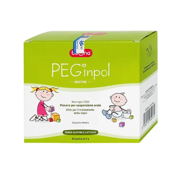 Bột pha hỗn dịch nhuận tràng PEGinpol 5g Buona cải thiện tình trạng táo bón cho trẻ (20 gói)