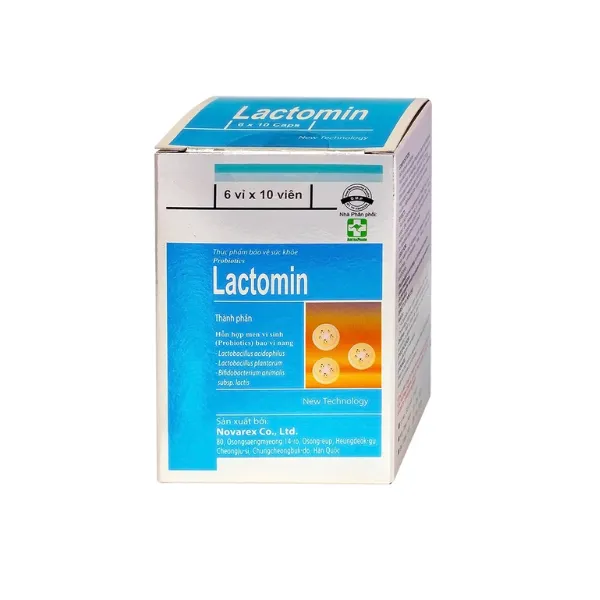 Viên uống Lactomin Novarex bổ sung vi khuẩn có ích, giúp tái lập cân bằng hệ vi sinh đường ruột 