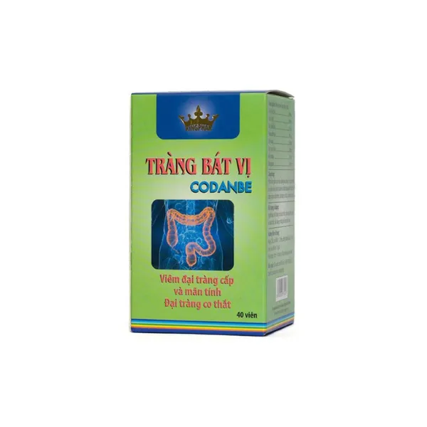 Viên uống Tràng Bát Vị Codanbe Kingphar dùng cho người bị đại tràng co thắt, viêm đại tràng (40 viên)